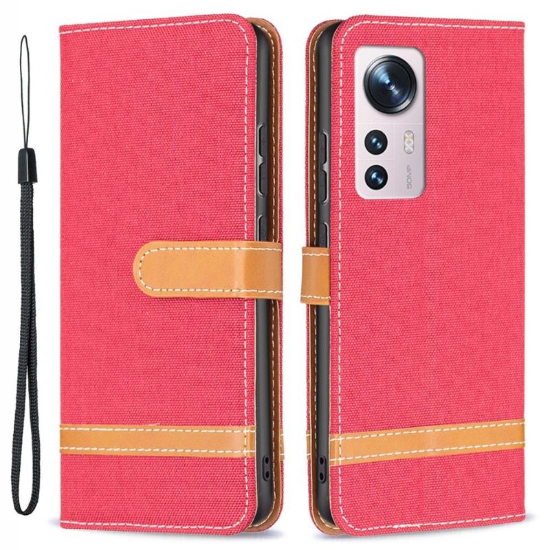 Folio-hoesje voor Xiaomi 12 Stoffen Bekleding