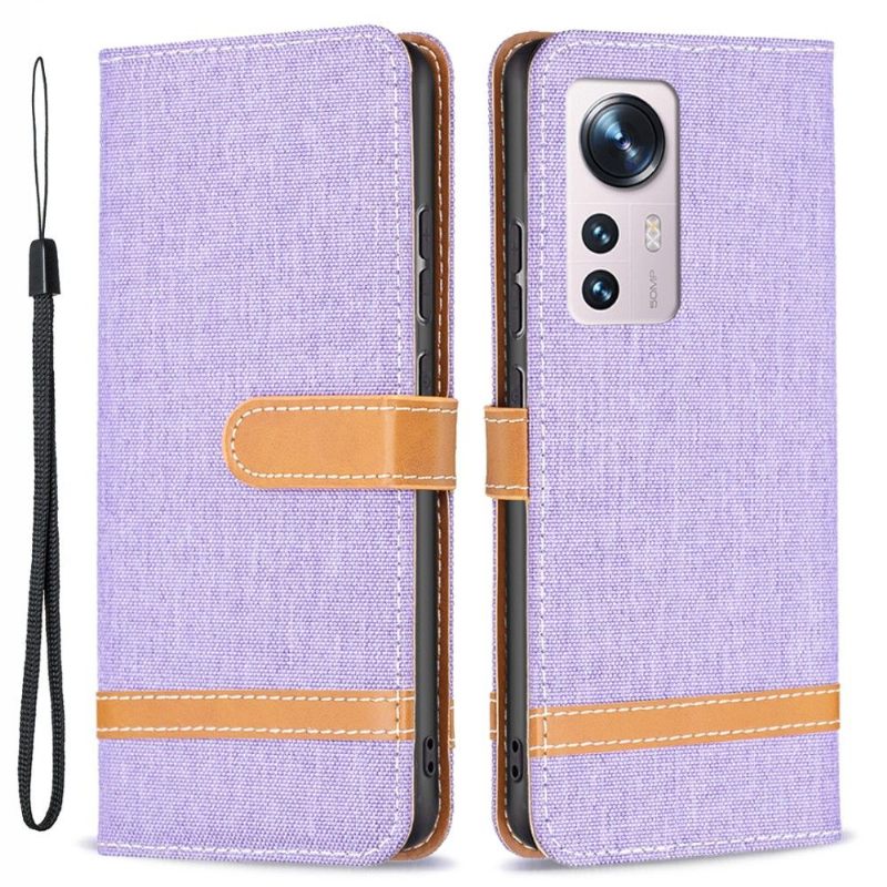 Folio-hoesje voor Xiaomi 12 Stoffen Bekleding
