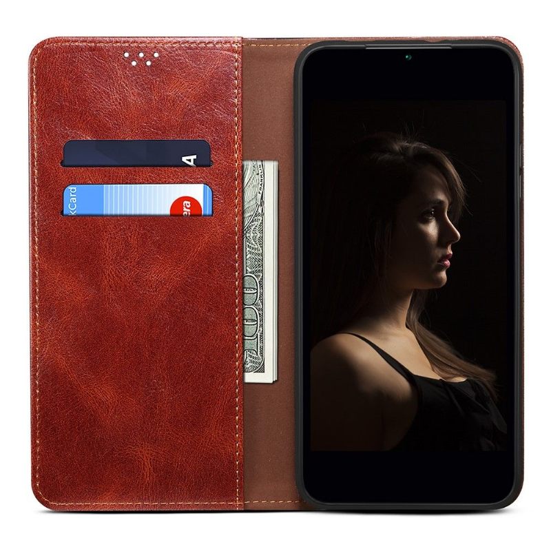 Leren Hoesje voor Xiaomi 12 Bescherming Ernestine Zichtbare Naden
