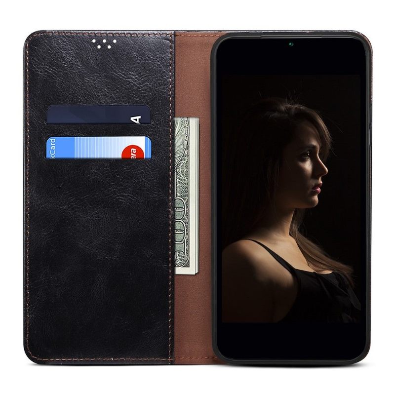 Leren Hoesje voor Xiaomi 12 Bescherming Ernestine Zichtbare Naden