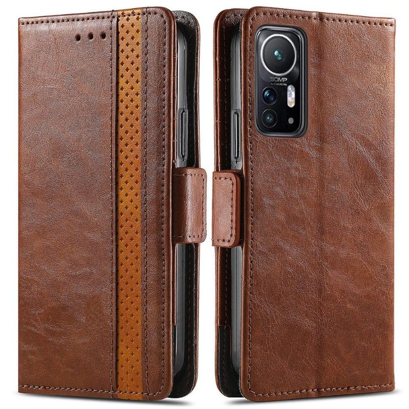 Leren Hoesje voor Xiaomi 12 Folio-hoesje Zakelijk Omdraaien