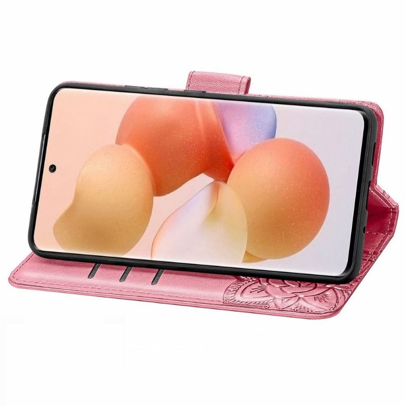 Leren Hoesje voor Xiaomi 12 Reliëfvlinder