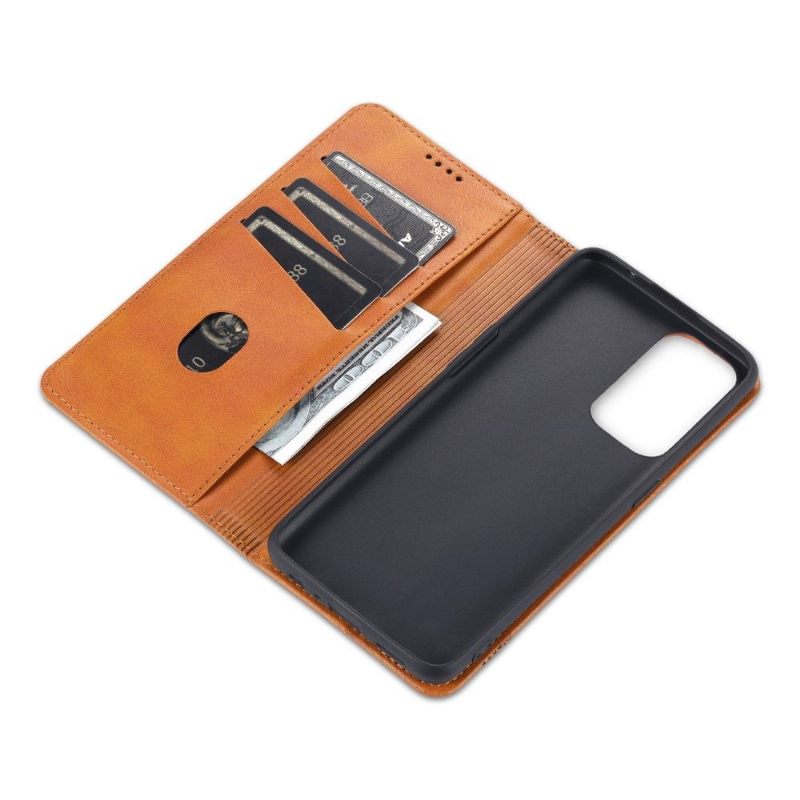 Cover voor Oppo A94 5G Anti-fall Portemonnee Leren Kunstleer