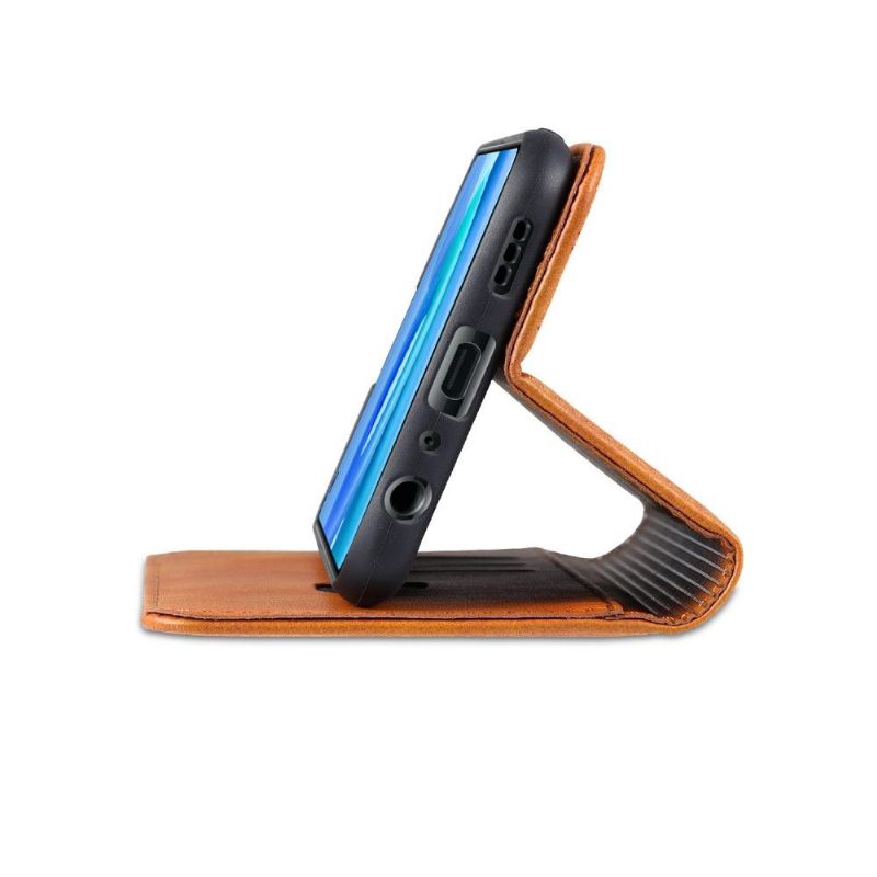 Cover voor Oppo A94 5G Anti-fall Portemonnee Leren Kunstleer