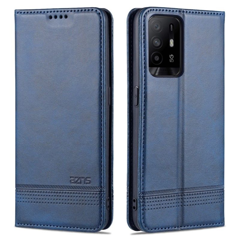 Cover voor Oppo A94 5G Anti-fall Portemonnee Leren Kunstleer