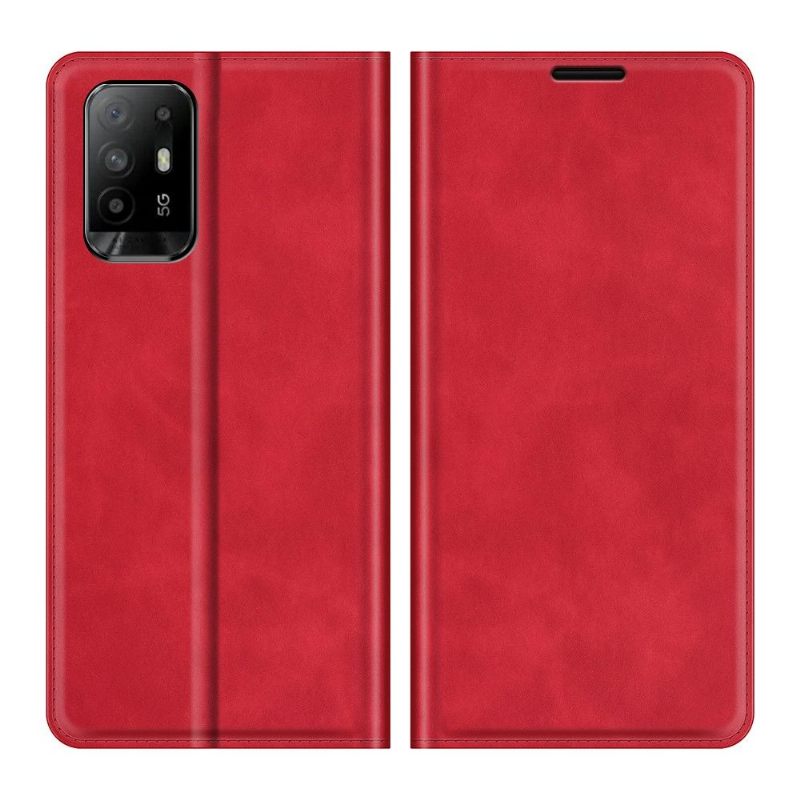 Cover voor Oppo A94 5G Kunstleer Stand Functie