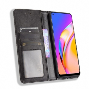 Cover voor Oppo A94 5G De Lederen Stijl Cirénius