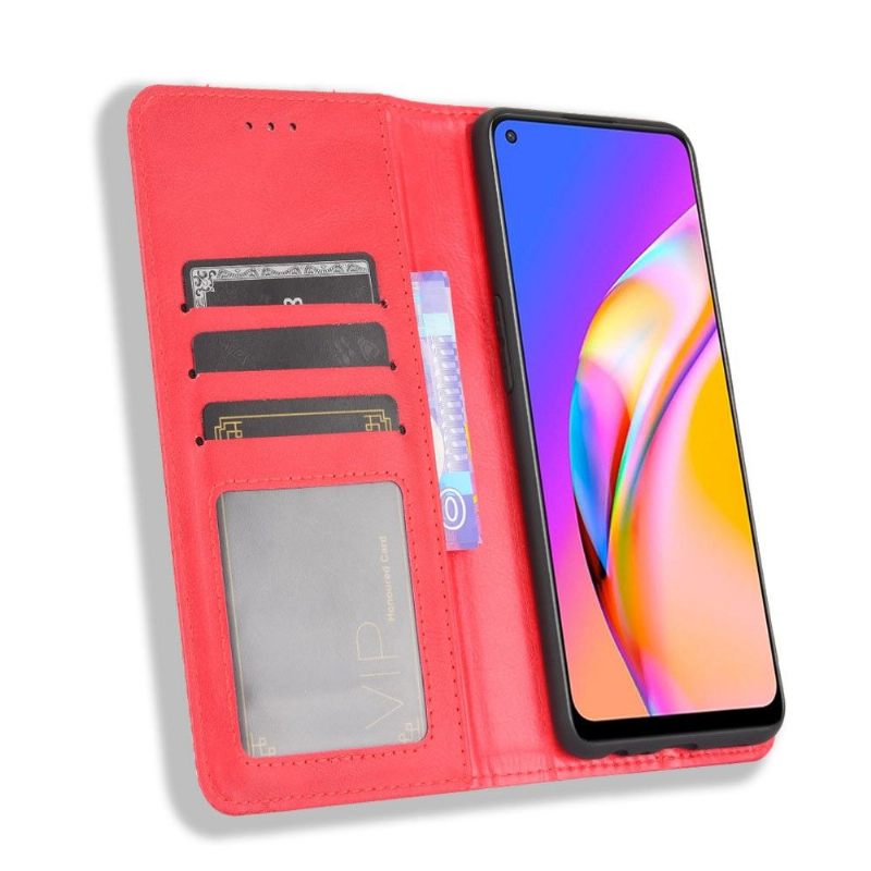 Cover voor Oppo A94 5G De Lederen Stijl Cirénius