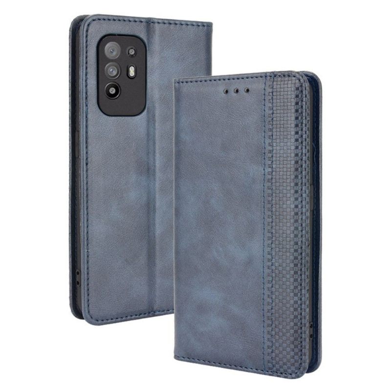 Cover voor Oppo A94 5G De Lederen Stijl Cirénius