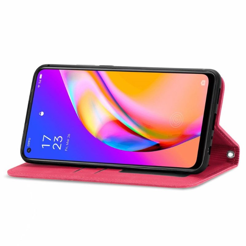Folio-hoesje voor Oppo A94 5G Zakelijk Retro