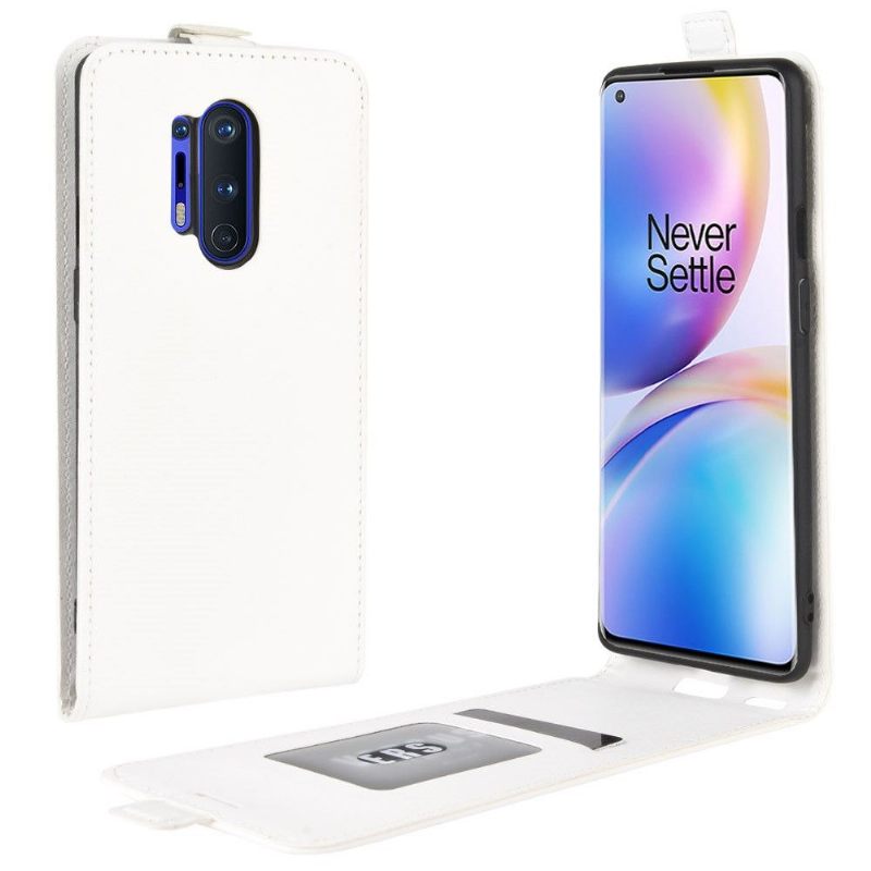 Cover voor OnePlus 8 Pro Folio-hoesje Kunstleer Verticaal