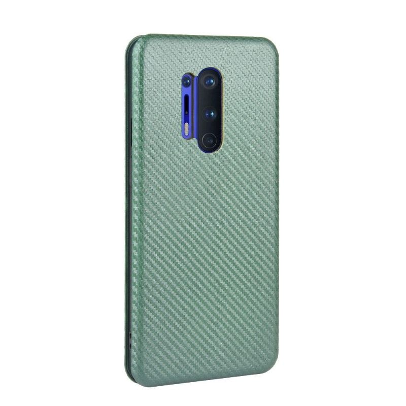 Folio-hoesje voor OnePlus 8 Pro Koolstofvezeleffect - Groen
