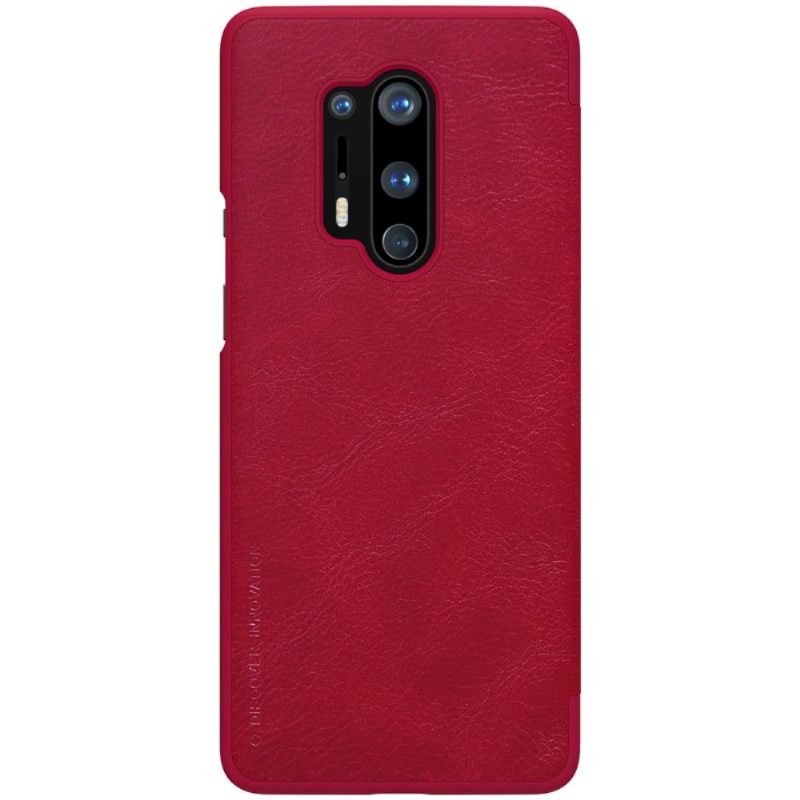 Folio-hoesje voor OnePlus 8 Pro Qin-serie Kunstleer