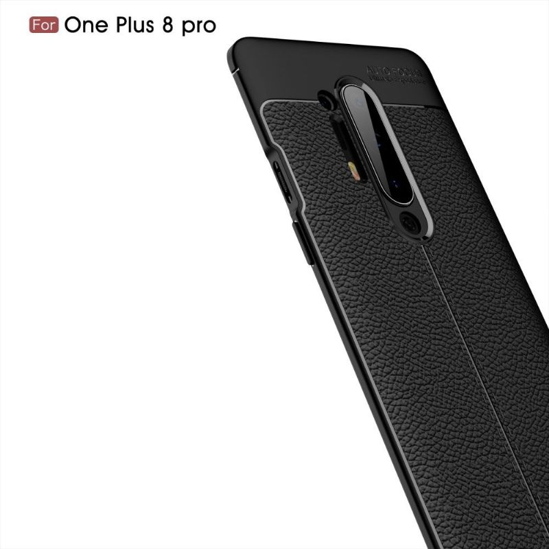 Hoesje voor OnePlus 8 Pro Afwerkingsgel Van Kunstleer