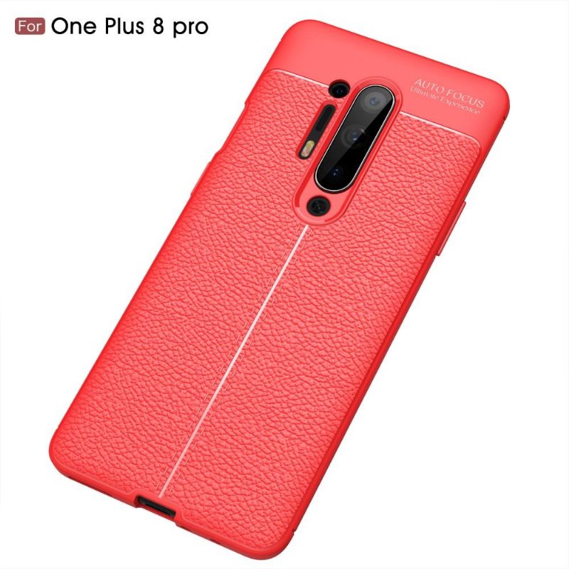Hoesje voor OnePlus 8 Pro Afwerkingsgel Van Kunstleer