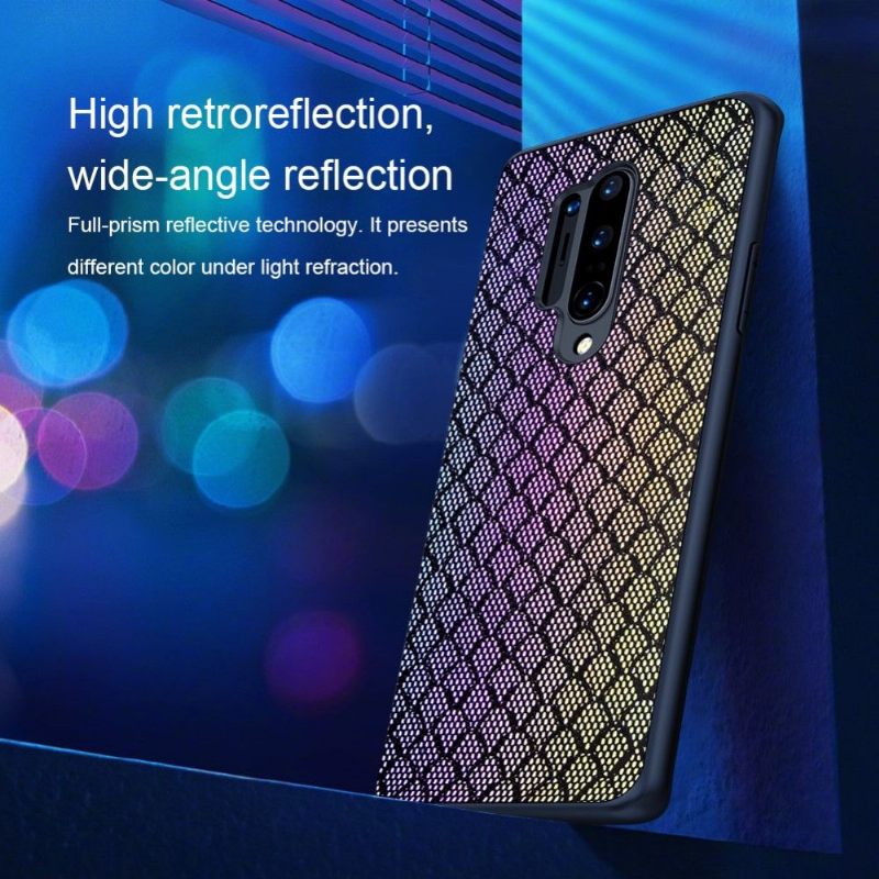 Hoesje voor OnePlus 8 Pro Anti-fall Shiny Series - Paars / Goud