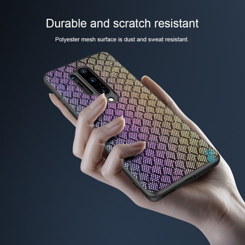 Hoesje voor OnePlus 8 Pro Anti-fall Shiny Series - Paars / Goud