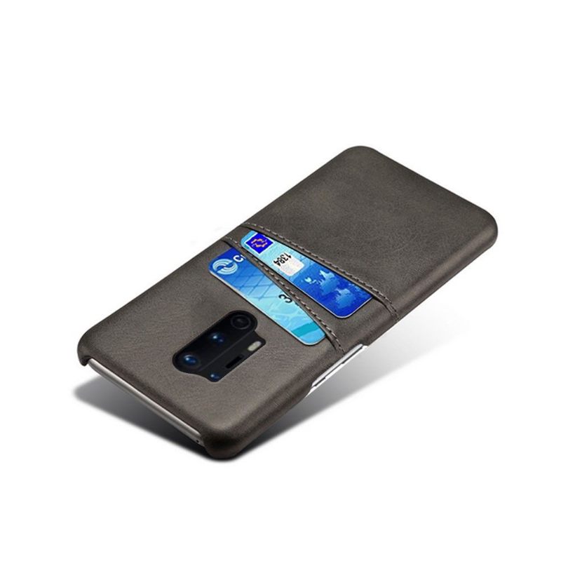 Hoesje voor OnePlus 8 Pro Melody Leder Effect Kaarthouder