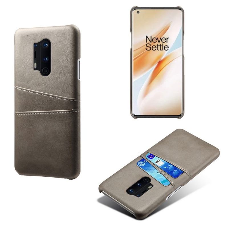 Hoesje voor OnePlus 8 Pro Melody Leder Effect Kaarthouder