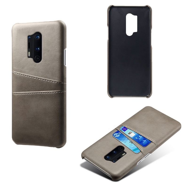 Hoesje voor OnePlus 8 Pro Melody Leder Effect Kaarthouder