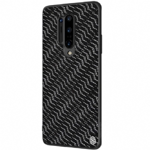 Hoesje voor OnePlus 8 Pro Shiny Series - Zwart / Zilver