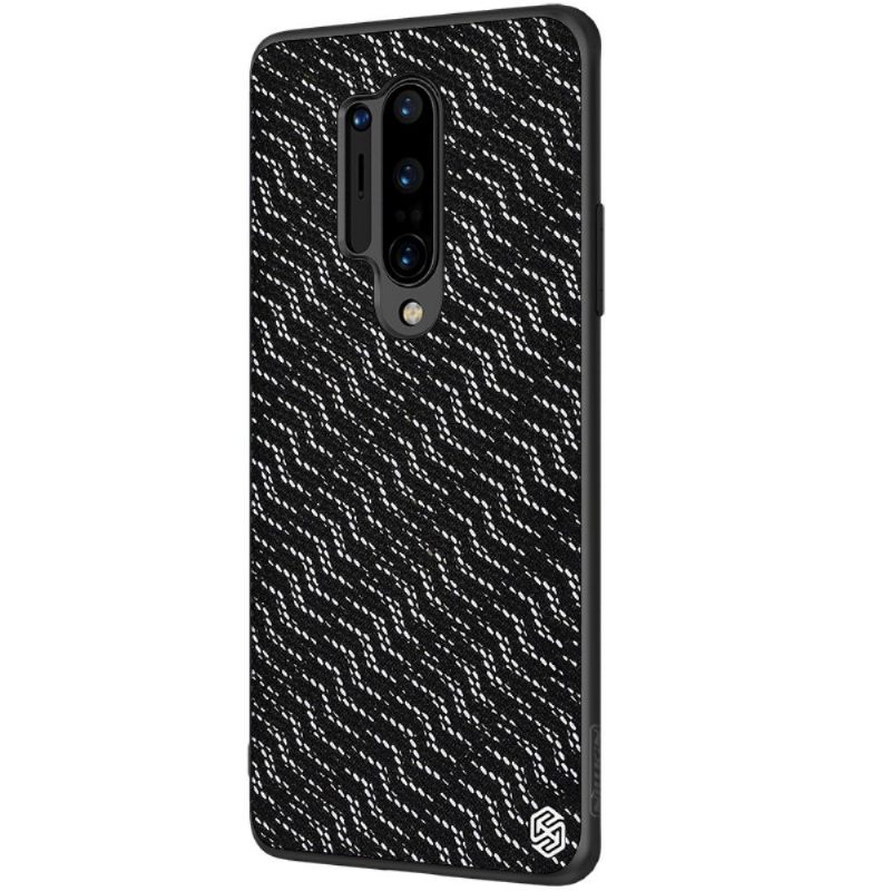 Hoesje voor OnePlus 8 Pro Shiny Series - Zwart / Zilver