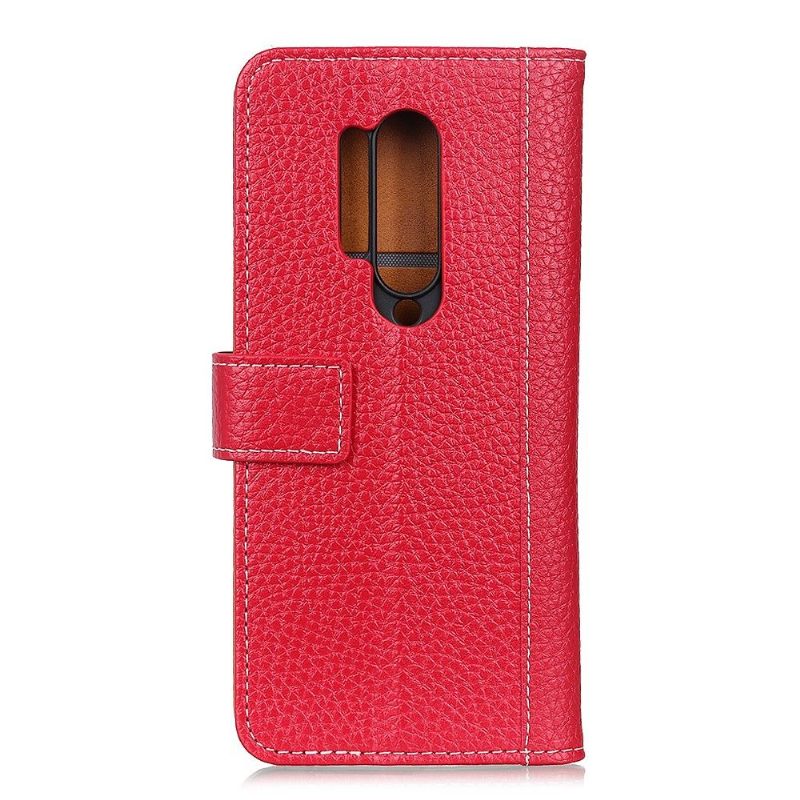 Leren Hoesje voor OnePlus 8 Pro Bescherming Ondersteuningsfunctie Voor Kaarthouder Met Generfd Leereffect