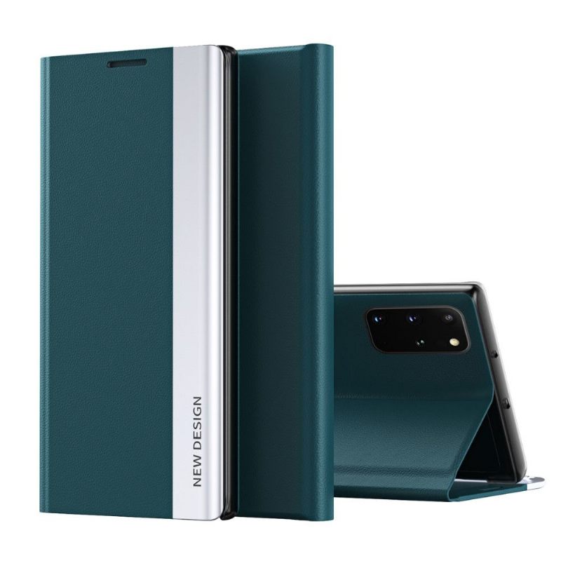 Cover voor Samsung Galaxy S20 Plus Zakelijke Magneet Met Leereffect