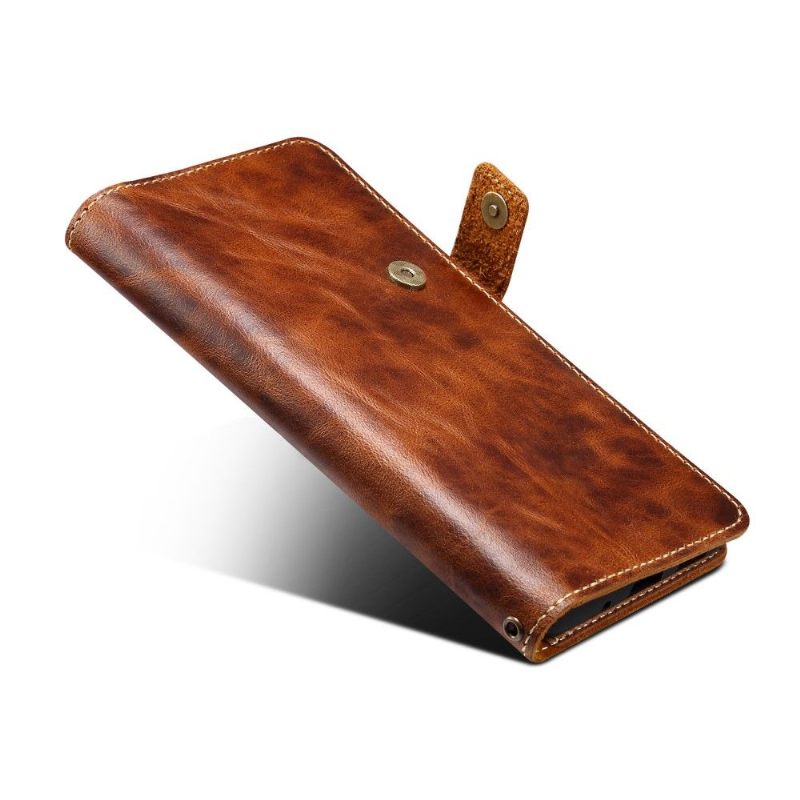 Folio-hoesje voor Samsung Galaxy S20 Plus Anti-fall Echt Lederen Pantsergreep