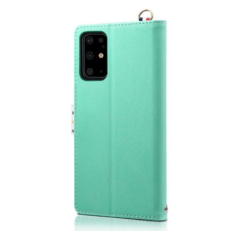 Folio-hoesje voor Samsung Galaxy S20 Plus Anti-fall Retro Polka Dot Patronen