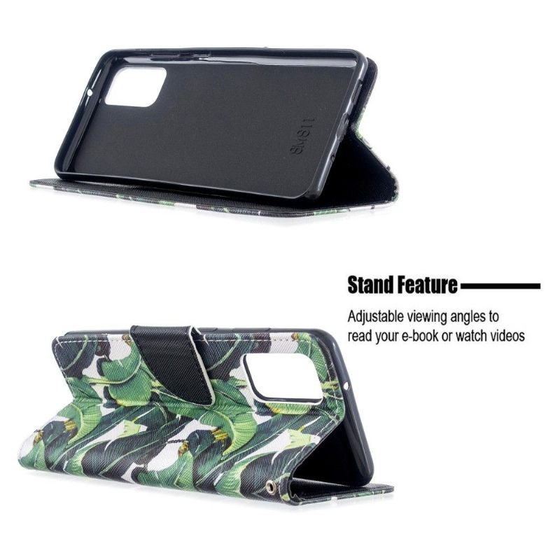 Folio-hoesje voor Samsung Galaxy S20 Plus Bananenbladeren