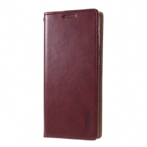 Folio-hoesje voor Samsung Galaxy S20 Plus Blue Moon Faux Leather - Wijnrood