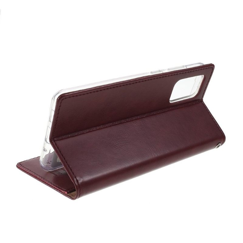 Folio-hoesje voor Samsung Galaxy S20 Plus Blue Moon Faux Leather - Wijnrood