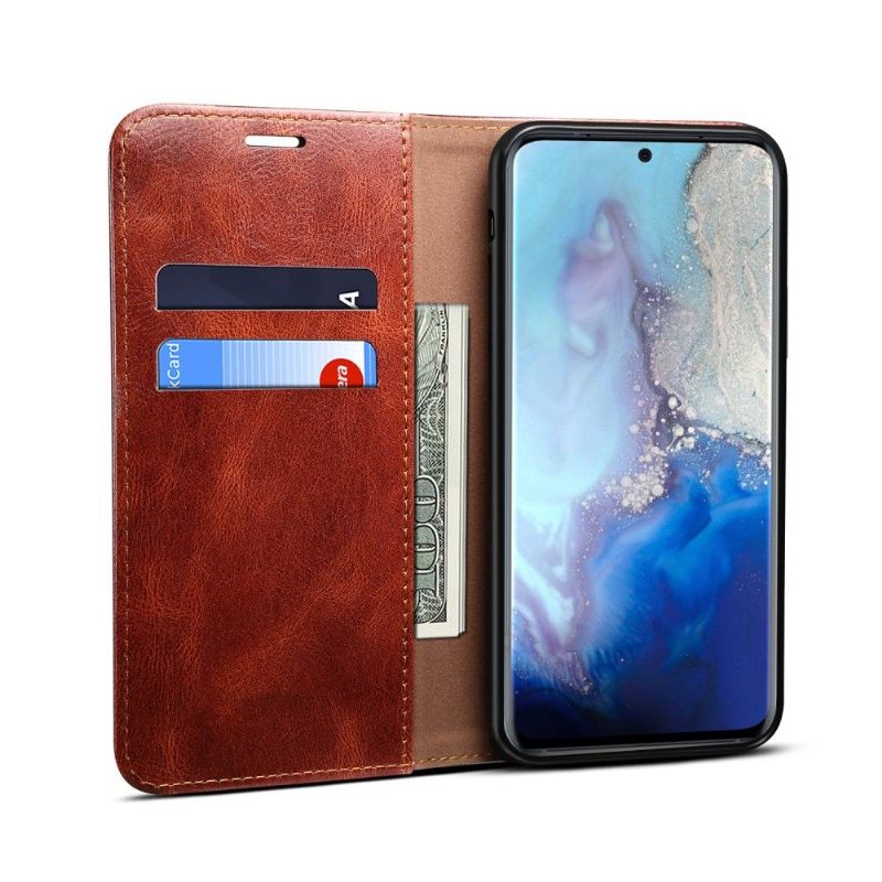 Folio-hoesje voor Samsung Galaxy S20 Plus Ernestine Zichtbare Naden