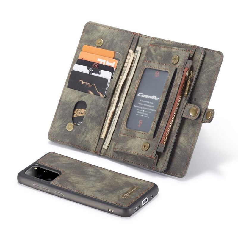 Hoesje Folio-hoesje voor Samsung Galaxy S20 Plus Caseme Met Magnetische Shell