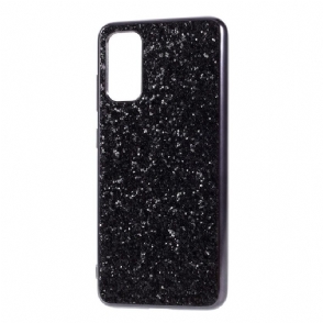 Hoesje voor Samsung Galaxy S20 Plus Glamoureuze Pailletten