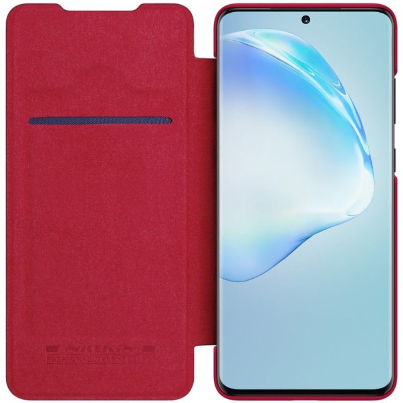 Leren Hoesje voor Samsung Galaxy S20 Plus Bescherming Nillkin Faux Leather Qin-serie