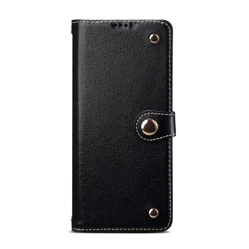 Leren Hoesje voor Samsung Galaxy S20 Plus Premium Lederen Stiksels