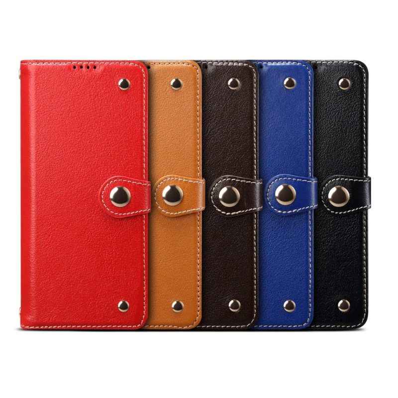 Leren Hoesje voor Samsung Galaxy S20 Plus Premium Lederen Stiksels