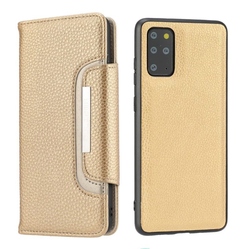 Telefoonhoesje Leren Hoesje voor Samsung Galaxy S20 Plus 2 in 1 Generfd Leereffect