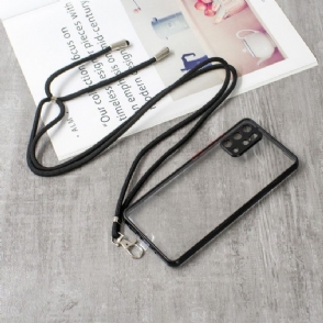 Telefoonhoesje voor Samsung Galaxy S20 Plus Met Koord Heldere Bumper