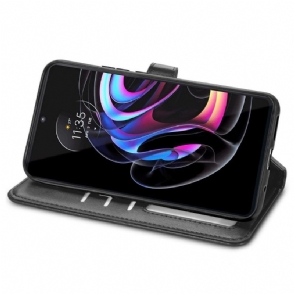 Folio-hoesje voor Motorola Edge 20 Pro Indila Kunstleren Kaarthouder