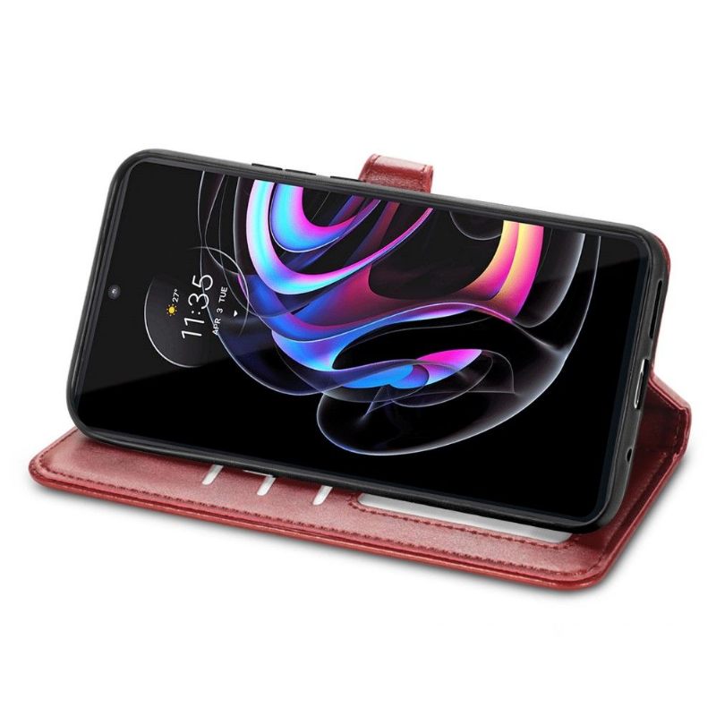 Folio-hoesje voor Motorola Edge 20 Pro Indila Kunstleren Kaarthouder