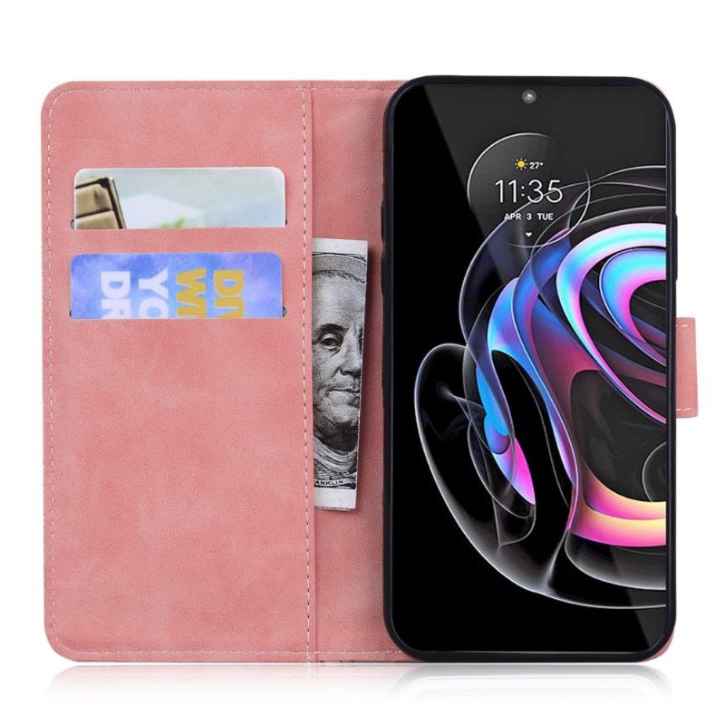 Folio-hoesje voor Motorola Edge 20 Pro Roman Soft Touch
