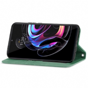Folio-hoesje voor Motorola Edge 20 Pro Zakelijk Retro