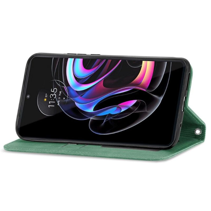 Folio-hoesje voor Motorola Edge 20 Pro Zakelijk Retro