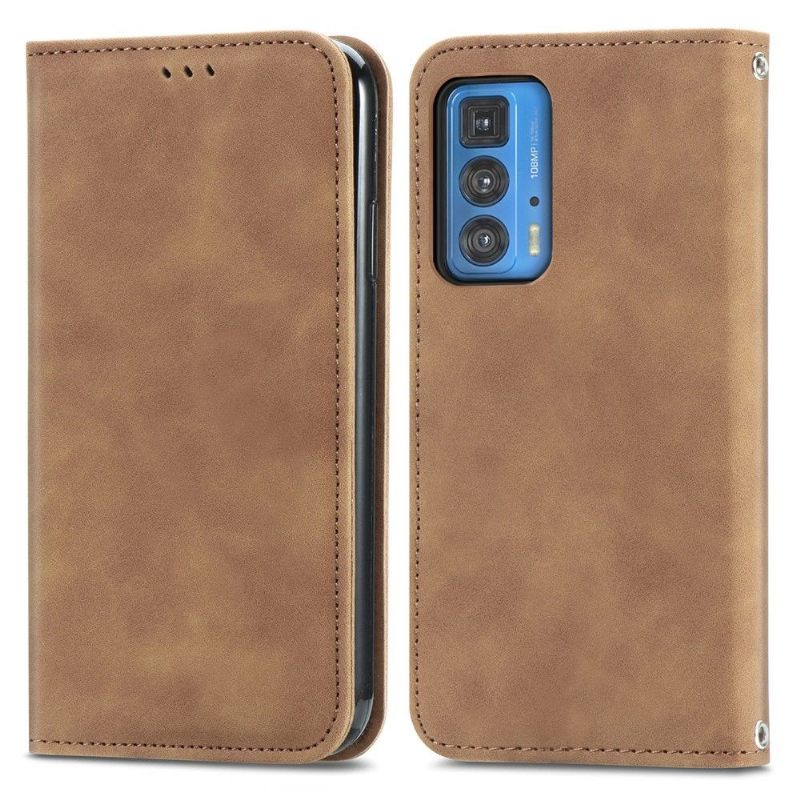 Folio-hoesje voor Motorola Edge 20 Pro Zakelijk Retro