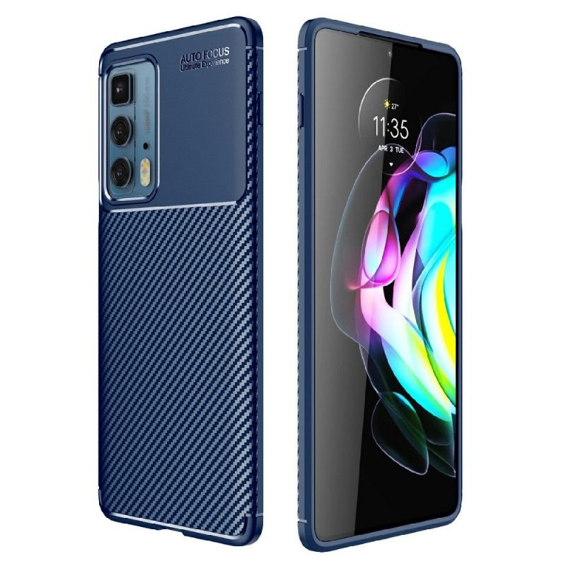Hoesje voor Motorola Edge 20 Pro Koolstofvezelstijl