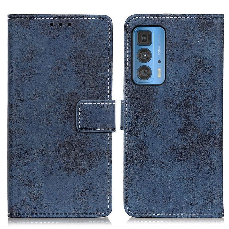 Leren Hoesje voor Motorola Edge 20 Pro Cyrius Kunstleer Vintage