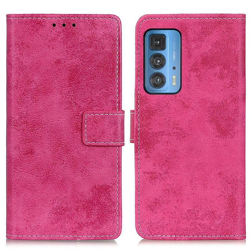 Leren Hoesje voor Motorola Edge 20 Pro Cyrius Kunstleer Vintage